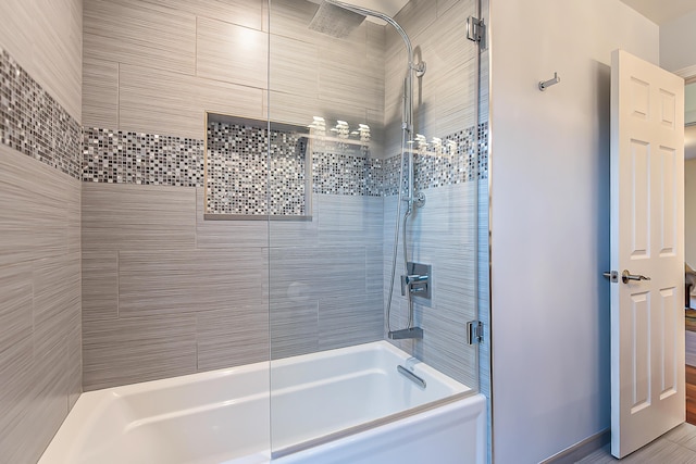 3185 Shadberry Ct, Saline, MI 48176 - full bathroom with shower / bath combination with glass door and baseboards