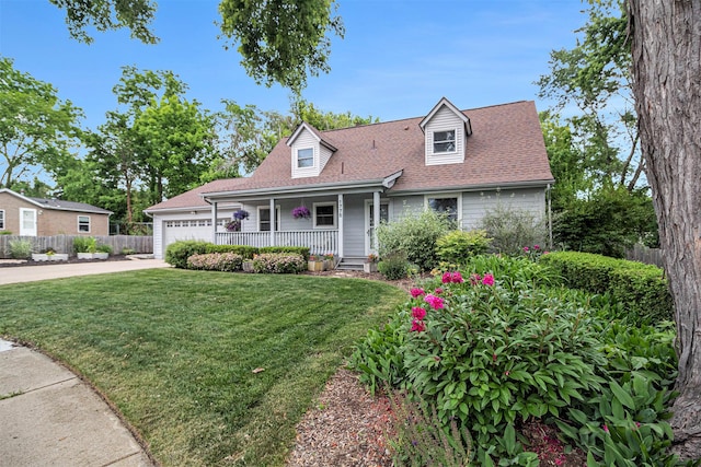 1775 Franklin Ct S, Ann Arbor, MI 48103 - cape cod-style house with a porch, a garage, roof with shingles, and driveway