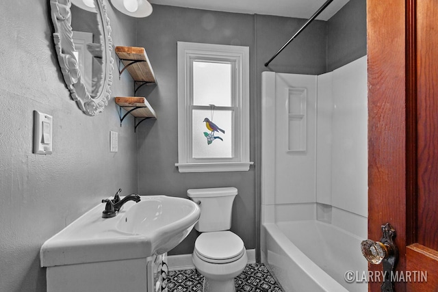 641 52nd St SE, Grand Rapids, MI 49548 - full bathroom with tile patterned floors and  shower combination