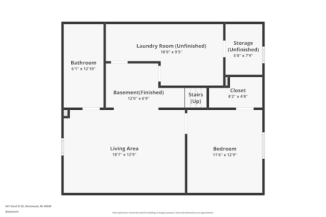 641 52nd St SE, Grand Rapids, MI 49548 - view of floor plan / room layout