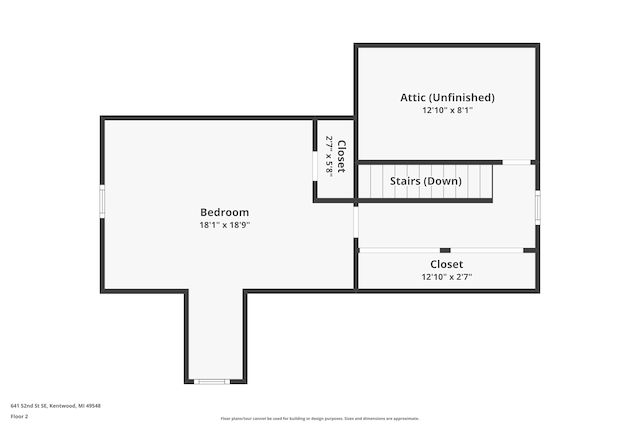 641 52nd St SE, Grand Rapids, MI 49548 - view of room layout