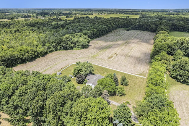 6990 Kennedy Rd, Munith, MI 49259 - aerial overview of property's location featuring rural landscape and abundant farmland