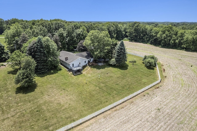 6990 Kennedy Rd, Munith, MI 49259 - aerial view of sparsely populated area with a forest