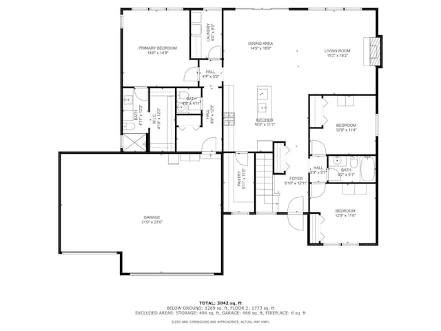 17947 Spring Tree Ct, Spring Lake, MI 49456 - view of floor plan / room layout