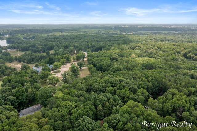 9550 Pere Marquette Dr, Stanwood, MI 49346 - drone / aerial view of a heavily wooded area