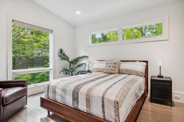 16128 Walnut Ct, Three Oaks, MI 49128 - bedroom featuring light wood-style flooring and recessed lighting