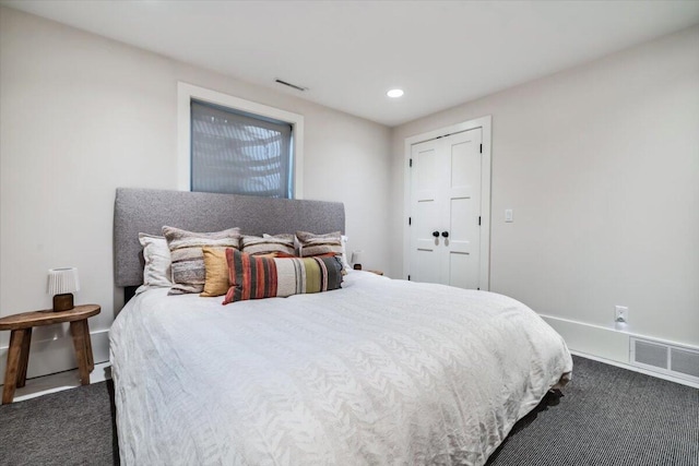 16128 Walnut Ct, Three Oaks, MI 49128 - bedroom featuring dark colored carpet and recessed lighting