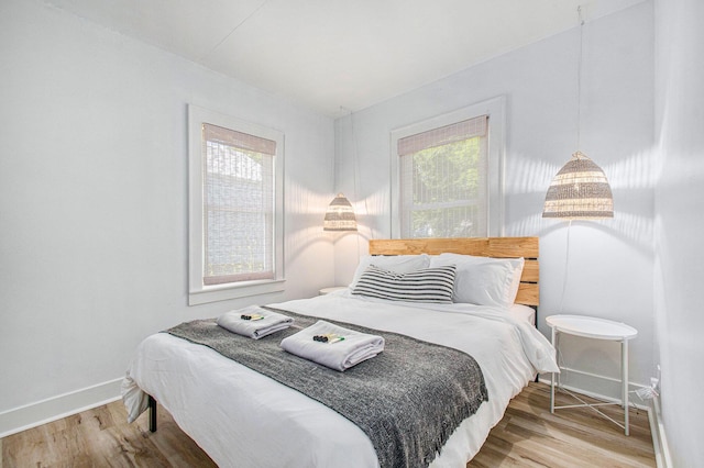 501 Sherwood Ave, Three Oaks, MI 49128 - bedroom featuring multiple windows and wood finished floors