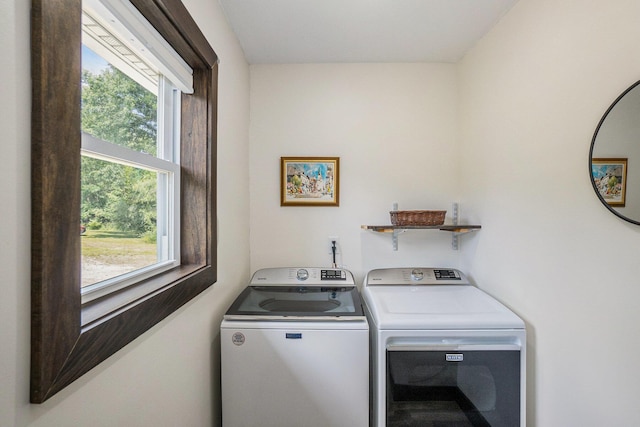 2480 S 148th Ave, Hesperia, MI 49421 - washroom featuring washing machine and clothes dryer