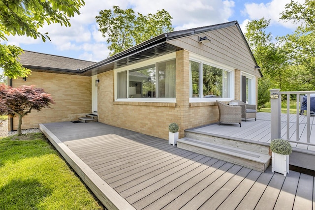 2200 Lindsey Rd, Jackson, MI 49201 - wooden deck with entry steps