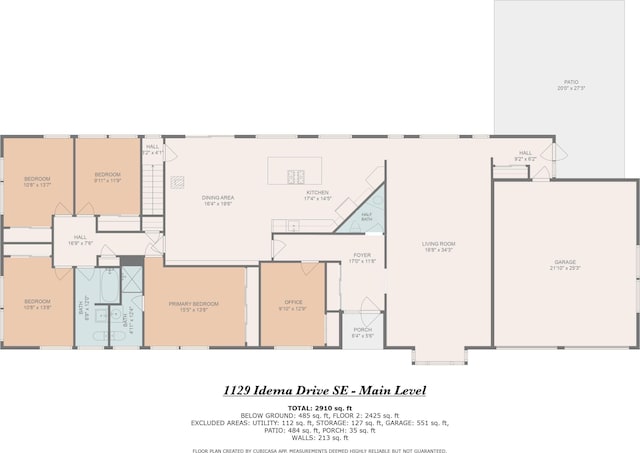 1129 Idema Dr SE, Grand Rapids, MI 49506 - view of property floor plan