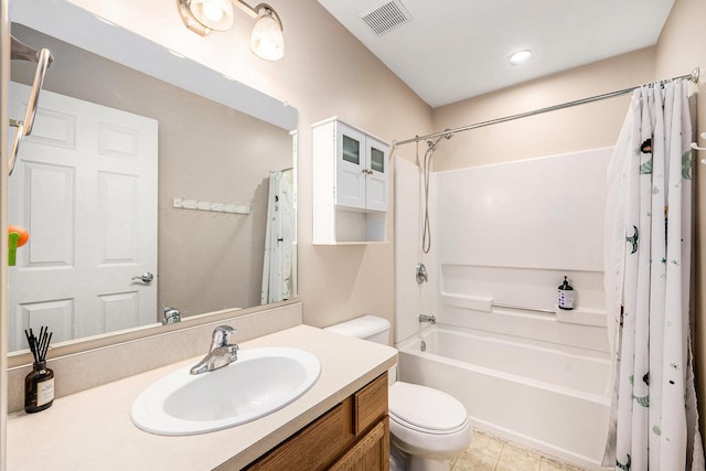 1735 Savannah Ln, Ypsilanti, MI 48198 - full bath with shower / tub combo, vanity, and tile patterned flooring
