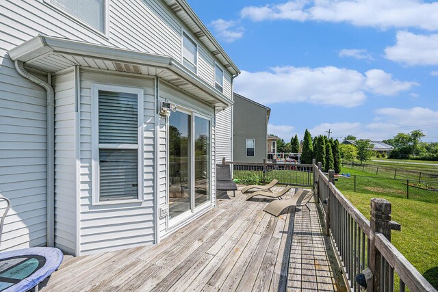 1735 Savannah Ln, Ypsilanti, MI 48198 - view of wooden deck