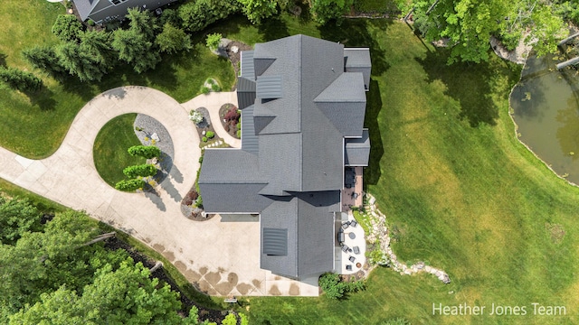 8069 Ella Terrace Ct, Rockford, MI 49341 - view from above of property featuring a nearby body of water