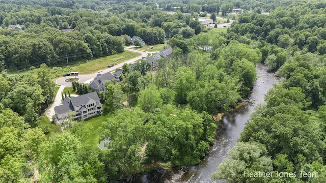 8069 Ella Terrace Ct, Rockford, MI 49341 - aerial overview of property's location featuring a large body of water