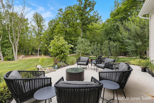 8069 Ella Terrace Ct, Rockford, MI 49341 - view of patio / terrace featuring outdoor lounge area