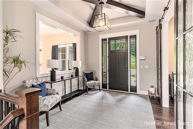 8069 Ella Terrace Ct, Rockford, MI 49341 - entryway featuring dark wood finished floors