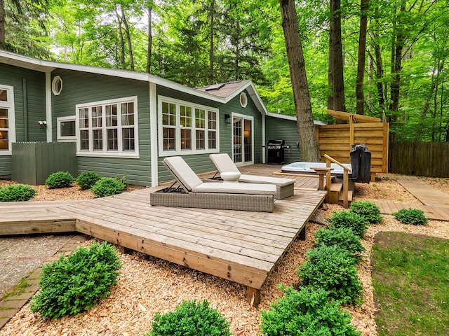 6670 Ravenswood Ave, Sawyer, MI 49125 - wooden deck featuring area for grilling