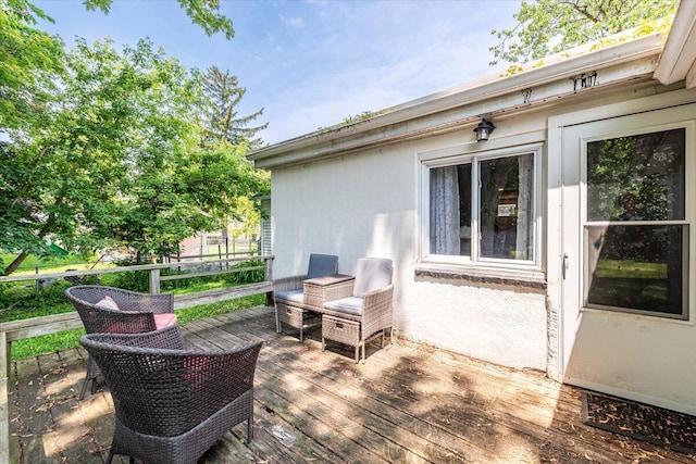 211 W S St, Grand Ledge, MI 48837 - view of wooden deck