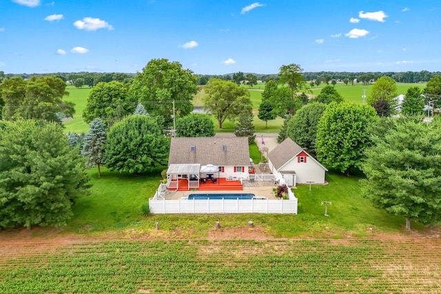 31688 Colon Rd, Colon, MI 49040 - aerial view of property and surrounding area with a tree filled landscape