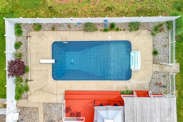31688 Colon Rd, Colon, MI 49040 - aerial view of a pool area