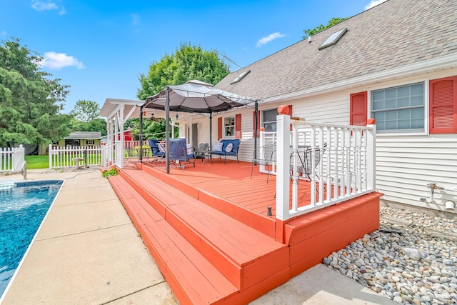 31688 Colon Rd, Colon, MI 49040 - deck featuring a gazebo