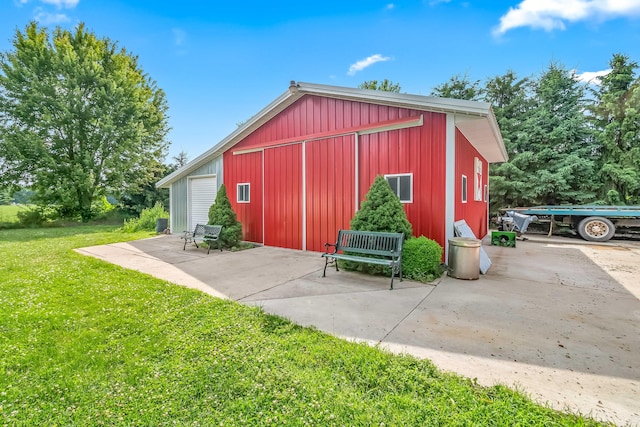 31688 Colon Rd, Colon, MI 49040 - view of pole building featuring a lawn