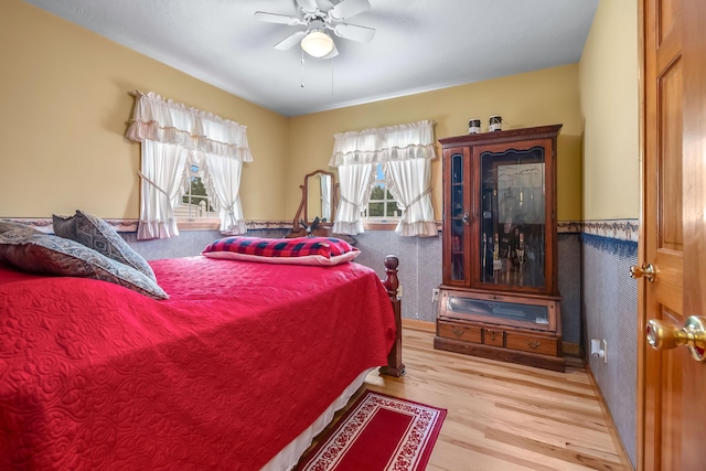 31688 Colon Rd, Colon, MI 49040 - bedroom featuring wood finished floors and a ceiling fan