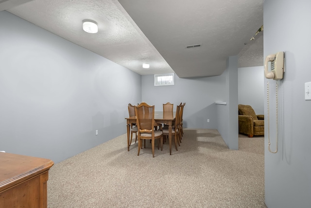 31688 Colon Rd, Colon, MI 49040 - dining area featuring a textured ceiling and carpet