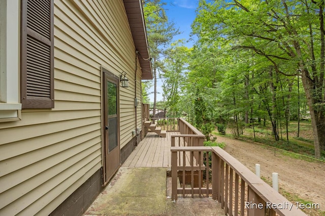 757 E Sidney Rd, Stanton, MI 48888 - view of wooden deck