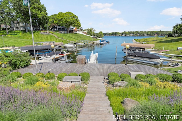 16093 Harbor Point Dr, Spring Lake, MI 49456 - dock area with a water view