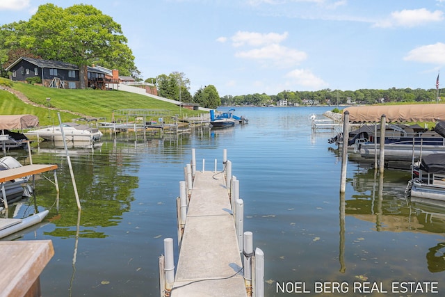 16093 Harbor Point Dr, Spring Lake, MI 49456 - dock area featuring a water view