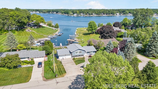 16093 Harbor Point Dr, Spring Lake, MI 49456 - drone / aerial view of a nearby body of water