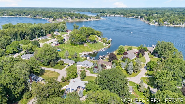 16093 Harbor Point Dr, Spring Lake, MI 49456 - aerial view of property and surrounding area with a nearby body of water and nearby suburban area