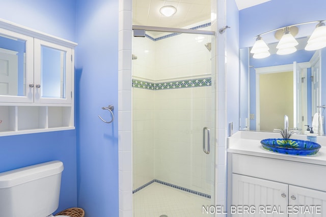 16093 Harbor Point Dr, Spring Lake, MI 49456 - full bathroom with a stall shower and vanity