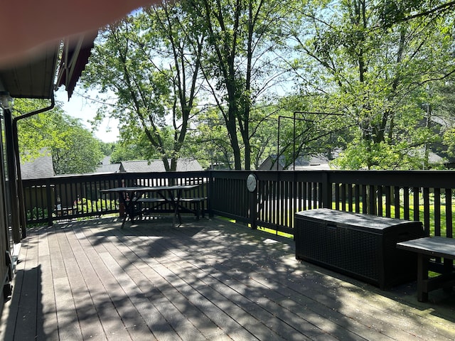 22 Haverhill Ct, Ann Arbor, MI 48105 - deck featuring outdoor dining space