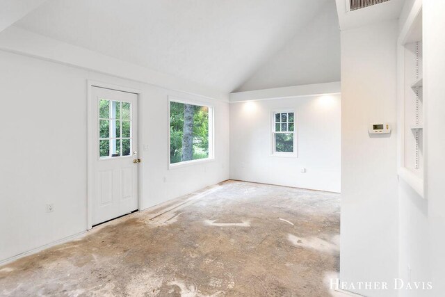4578 135th Ave, Hamilton, MI 49419 - spare room featuring vaulted ceiling
