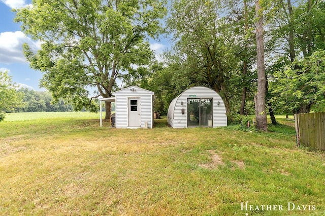 4578 135th Ave, Hamilton, MI 49419 - view of yard featuring a storage shed