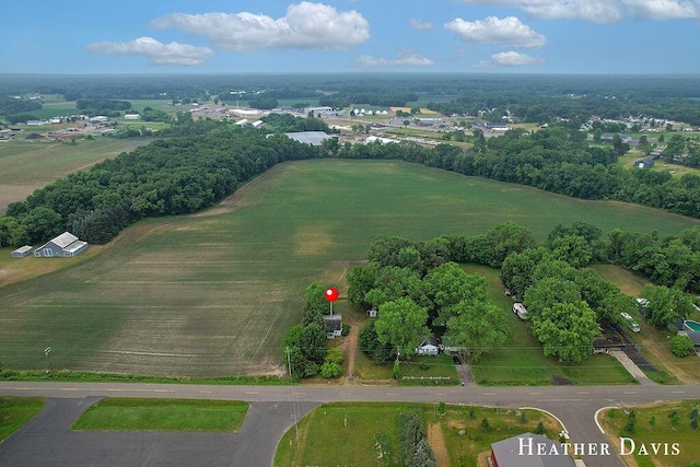 4578 135th Ave, Hamilton, MI 49419 - aerial view of property's location with rural landscape