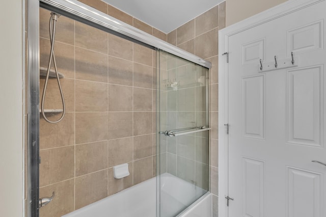 50501 Elmwood Ct, Plymouth, MI 48170 - bathroom featuring shower / bath combination with glass door