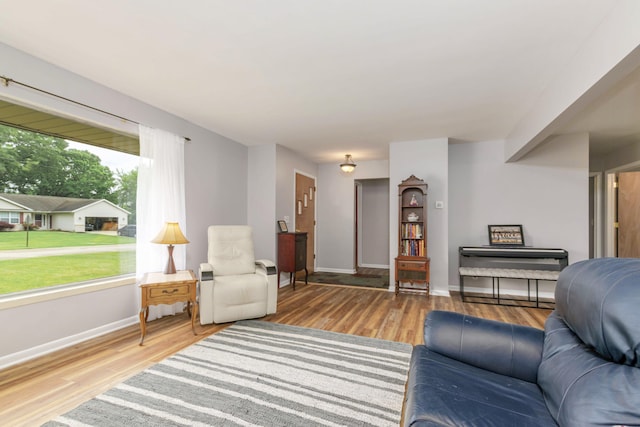 1736 Glenvale Dr SW, Wyoming, MI 49519 - living room featuring wood finished floors and baseboards