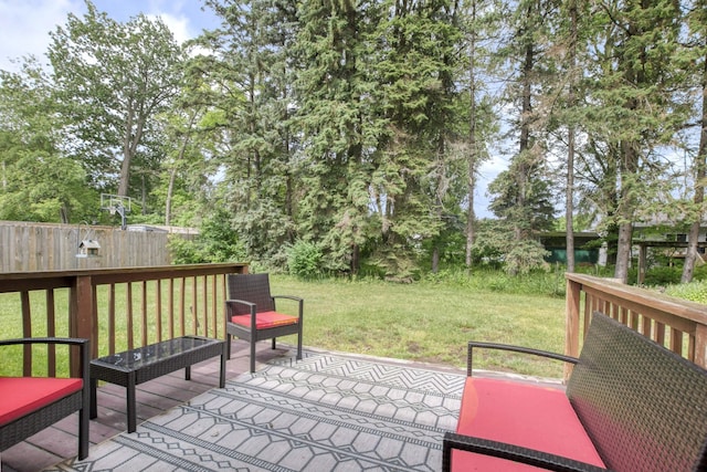 1736 Glenvale Dr SW, Wyoming, MI 49519 - wooden deck with view of wooded area and a water view