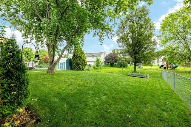 7149 Indian Wells Dr, Ypsilanti, MI 48197 - view of yard featuring a playground