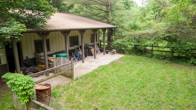 8454 Stickles Rd, Three Oaks, MI 49128 - view of green lawn featuring a patio