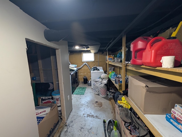 1236 Fulton Ave, Grand Haven, MI 49417 - storage area featuring washer / clothes dryer