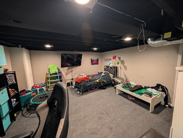 1236 Fulton Ave, Grand Haven, MI 49417 - finished below grade area featuring carpet