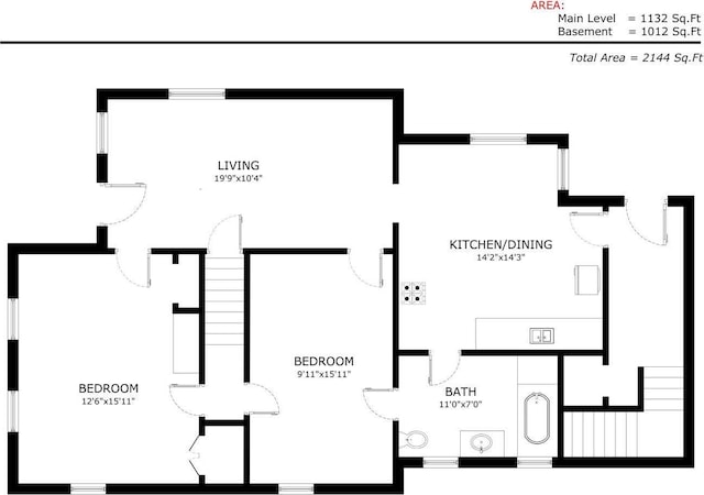 1236 Fulton Ave, Grand Haven, MI 49417 - view of property floor plan