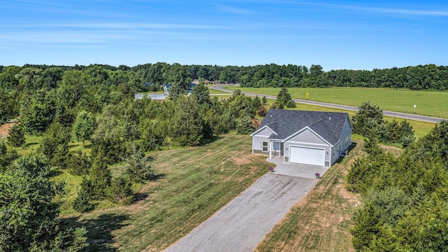 57860 James Dr, Three Rivers, MI 49093 - view from above of property featuring a heavily wooded area