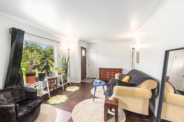 46555 Maben Rd, Canton, MI 48187 - living room featuring wood finished floors and baseboards