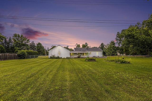 46555 Maben Rd, Canton, MI 48187 - view of yard at dusk